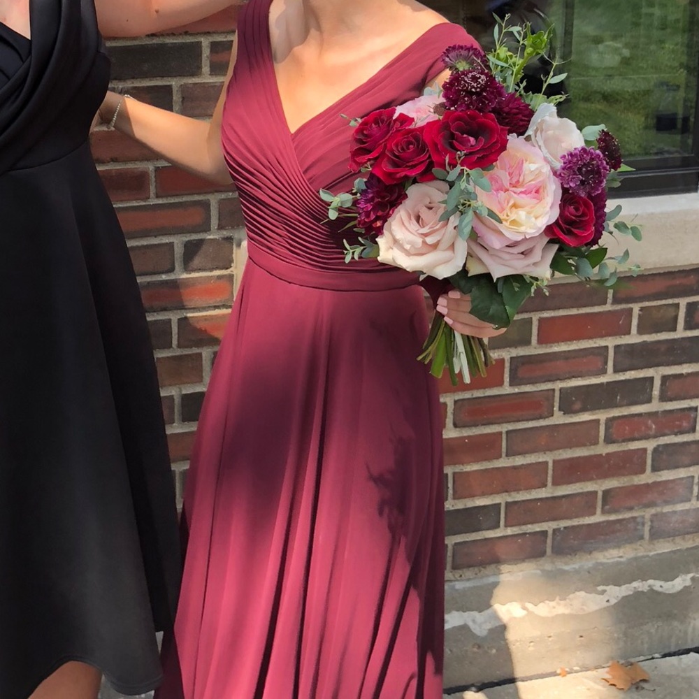 Morilee Burgundy/Cabernet Bridesmaid dress 21523